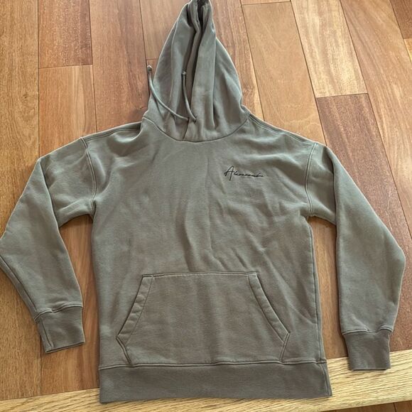 Abercrombie & Fitch light Brown relaxed fit embroidered soft sweatshirt size XS - Picture 1 of 7
